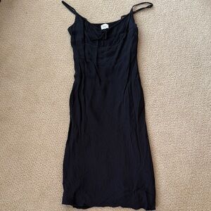 Wilfred Black Tie-Front Dress